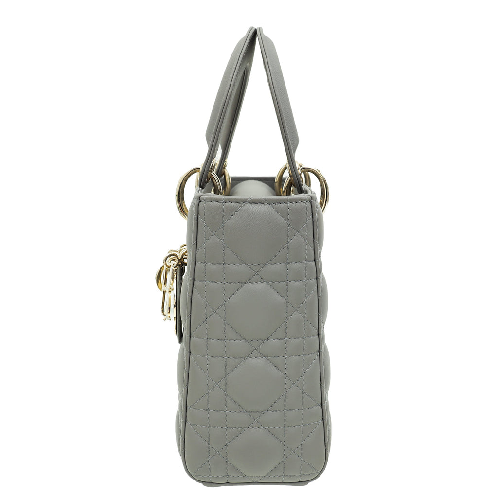 Christian Dior Grey Lady Dior My ABCDior Small Bag