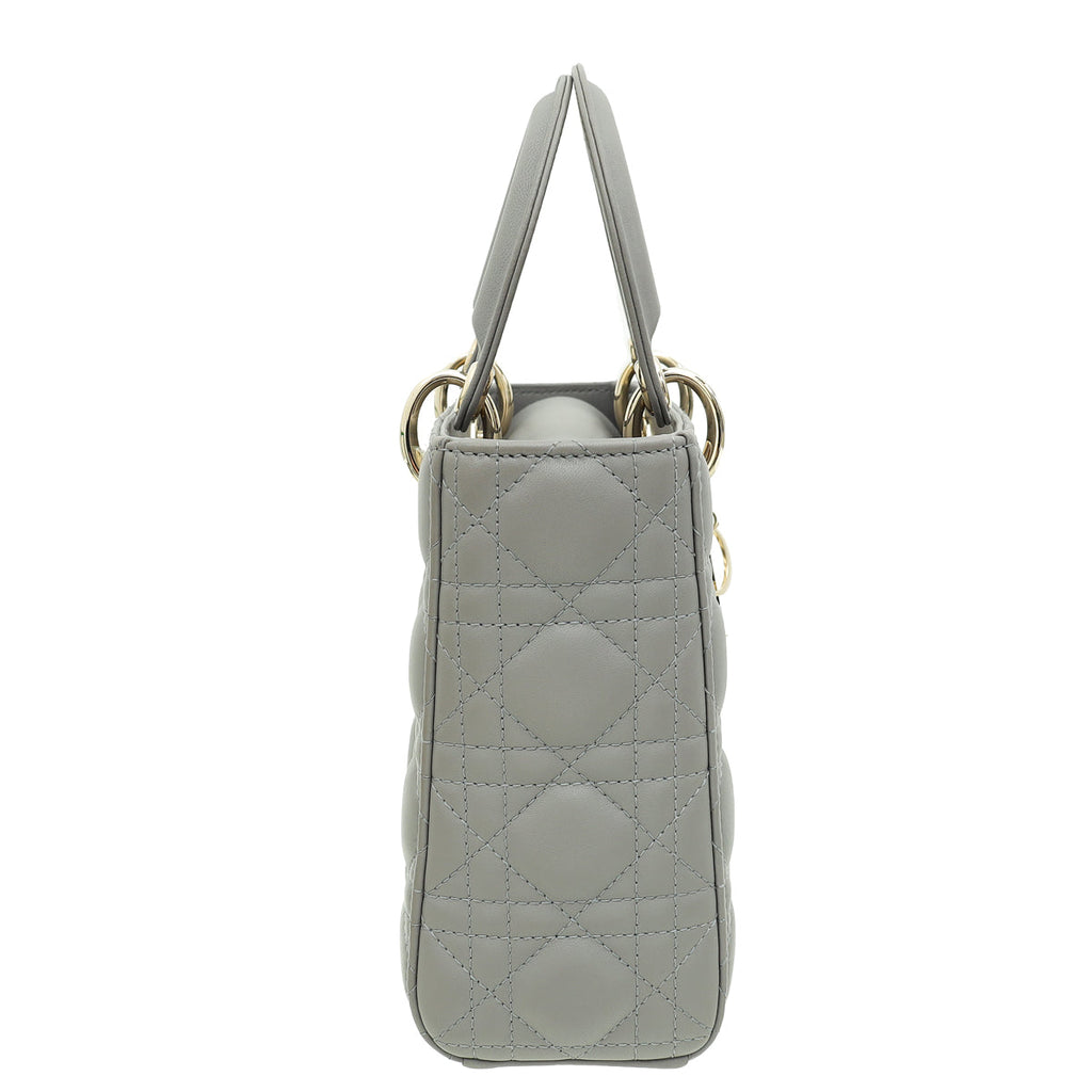 Christian Dior Grey Lady Dior My ABCDior Small Bag