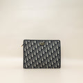 Christian Dior Navy Blue Oblique 30 Montaigne Dea Pouch