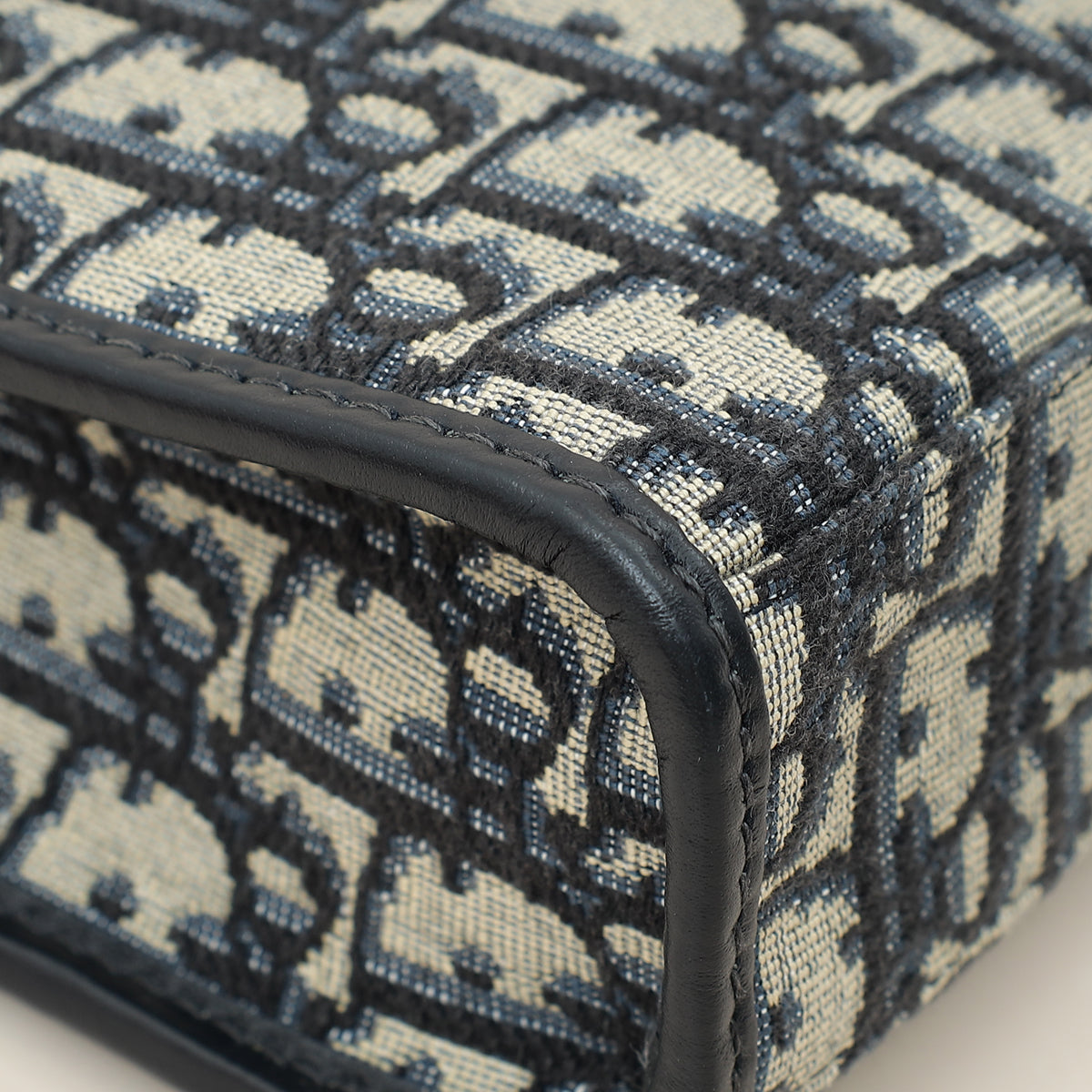 Christian Dior Navy Blue Oblique 30 Montaigne Dea Pouch