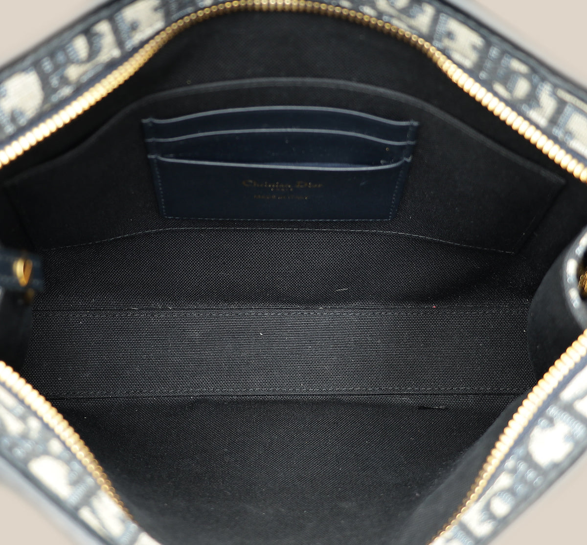 Christian Dior Navy Blue Oblique 30 Montaigne Dea Pouch