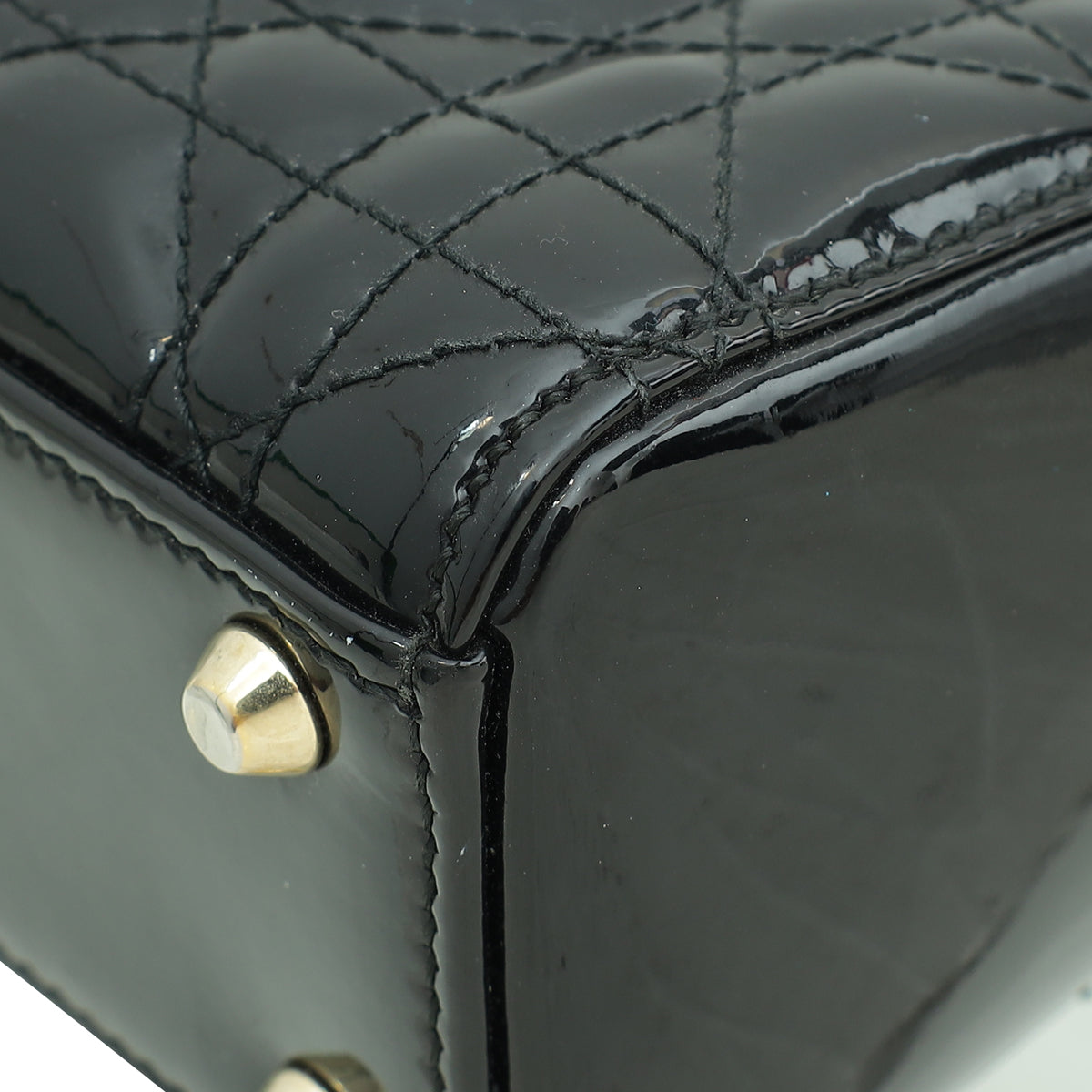 Christian Dior Black Mini Lady Dior Chain Bag