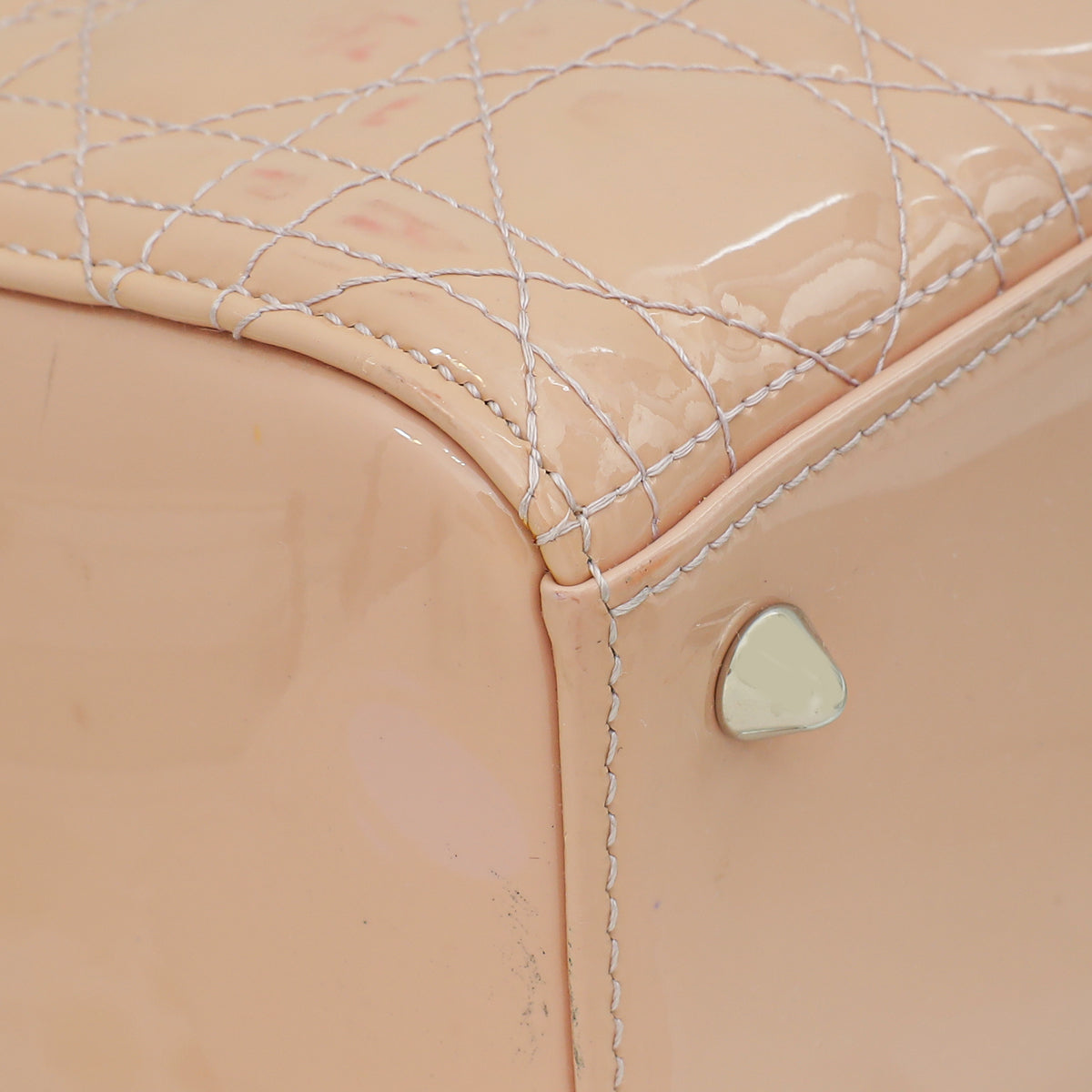 Christian Dior Cream Cannage Lady Dior Medium Bag