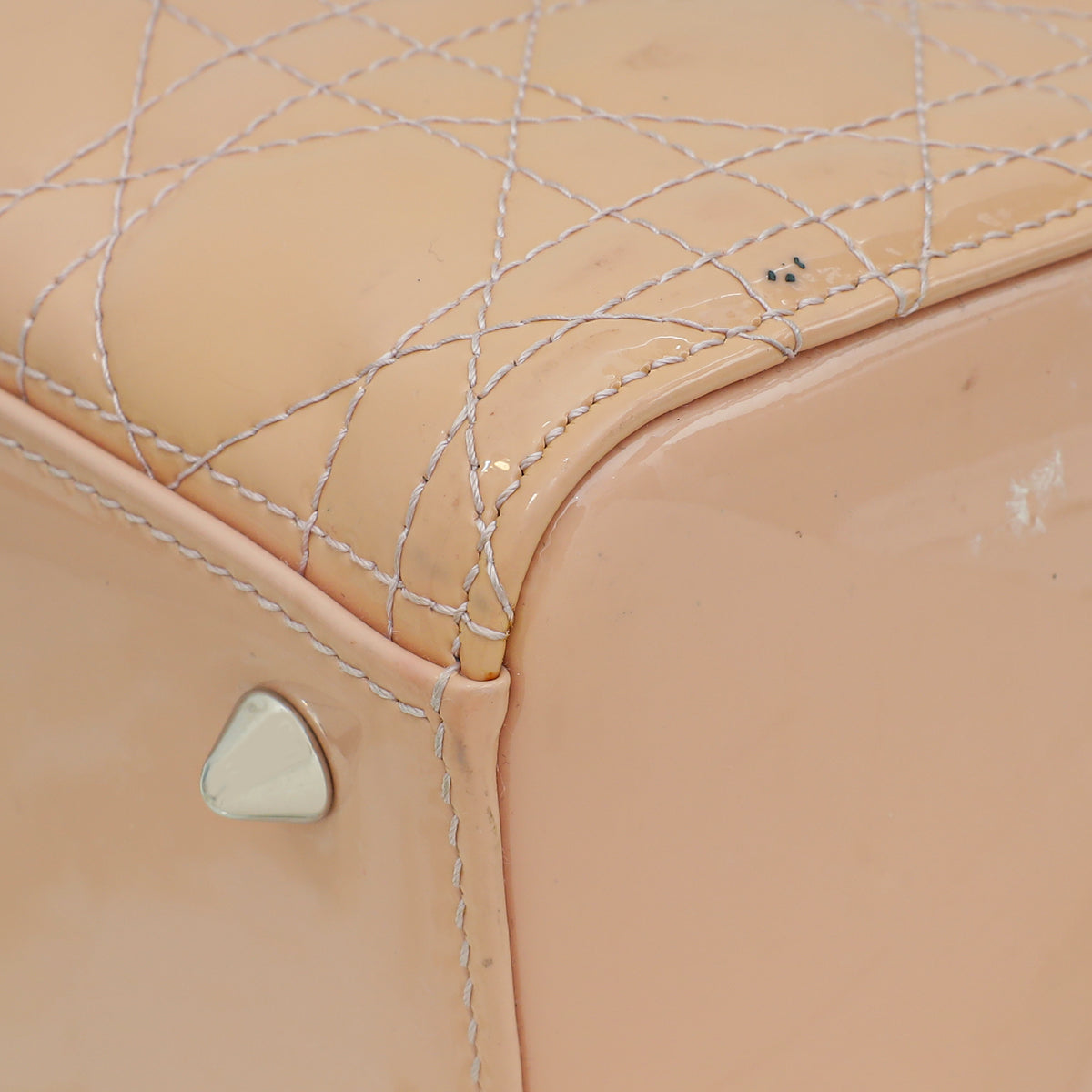 Christian Dior Cream Cannage Lady Dior Medium Bag
