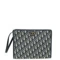 Christian Dior Navy Blue Oblique 30 Montaigne Dea Pouch
