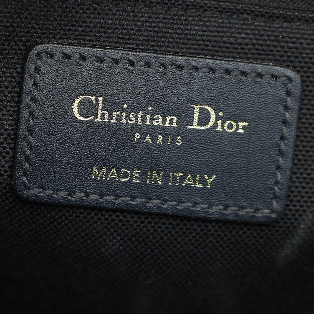 Christian Dior Blue Oblique 30 Montaigne Shoulder Bag