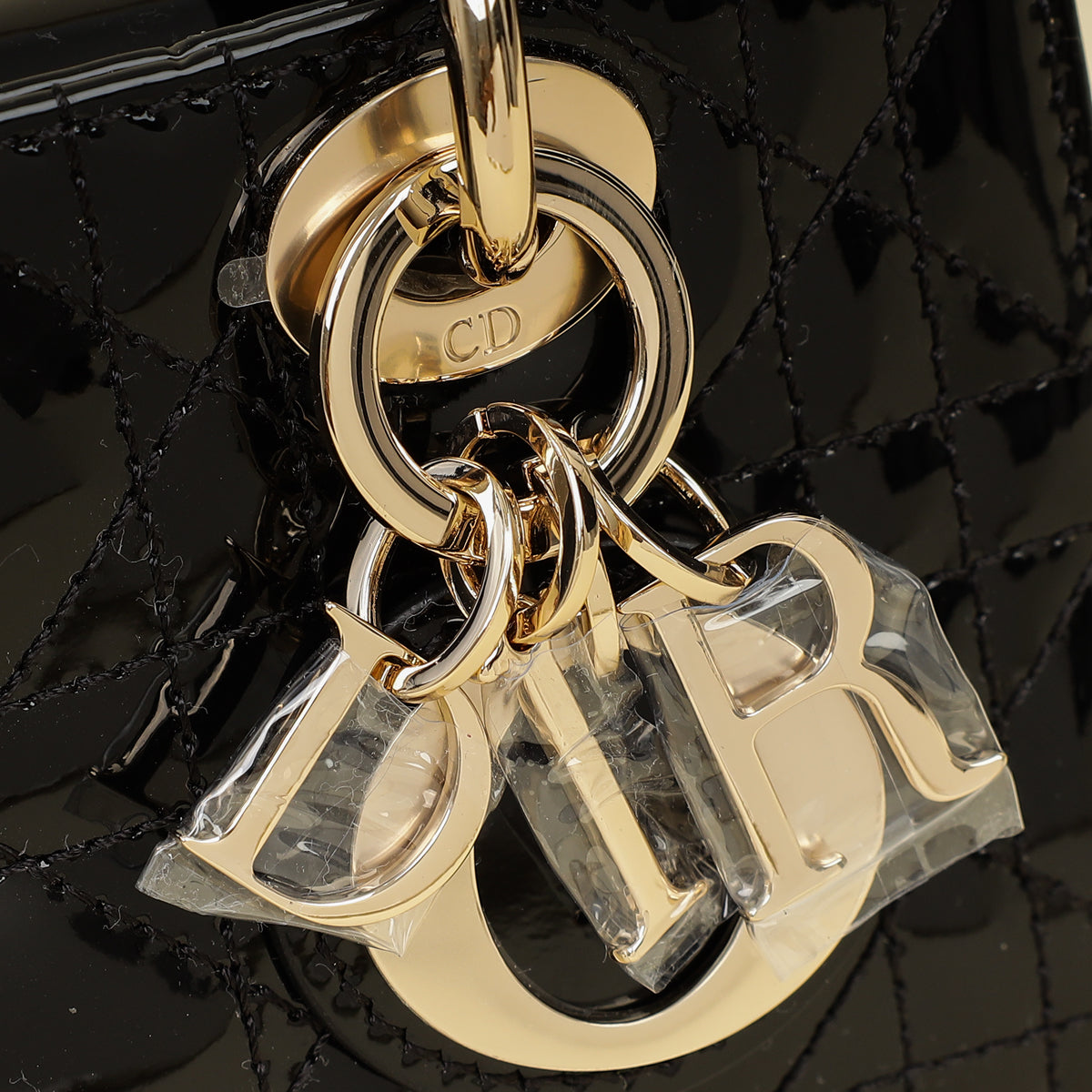 Christian Dior Black Cannage Micro Lady D-Joy Bag