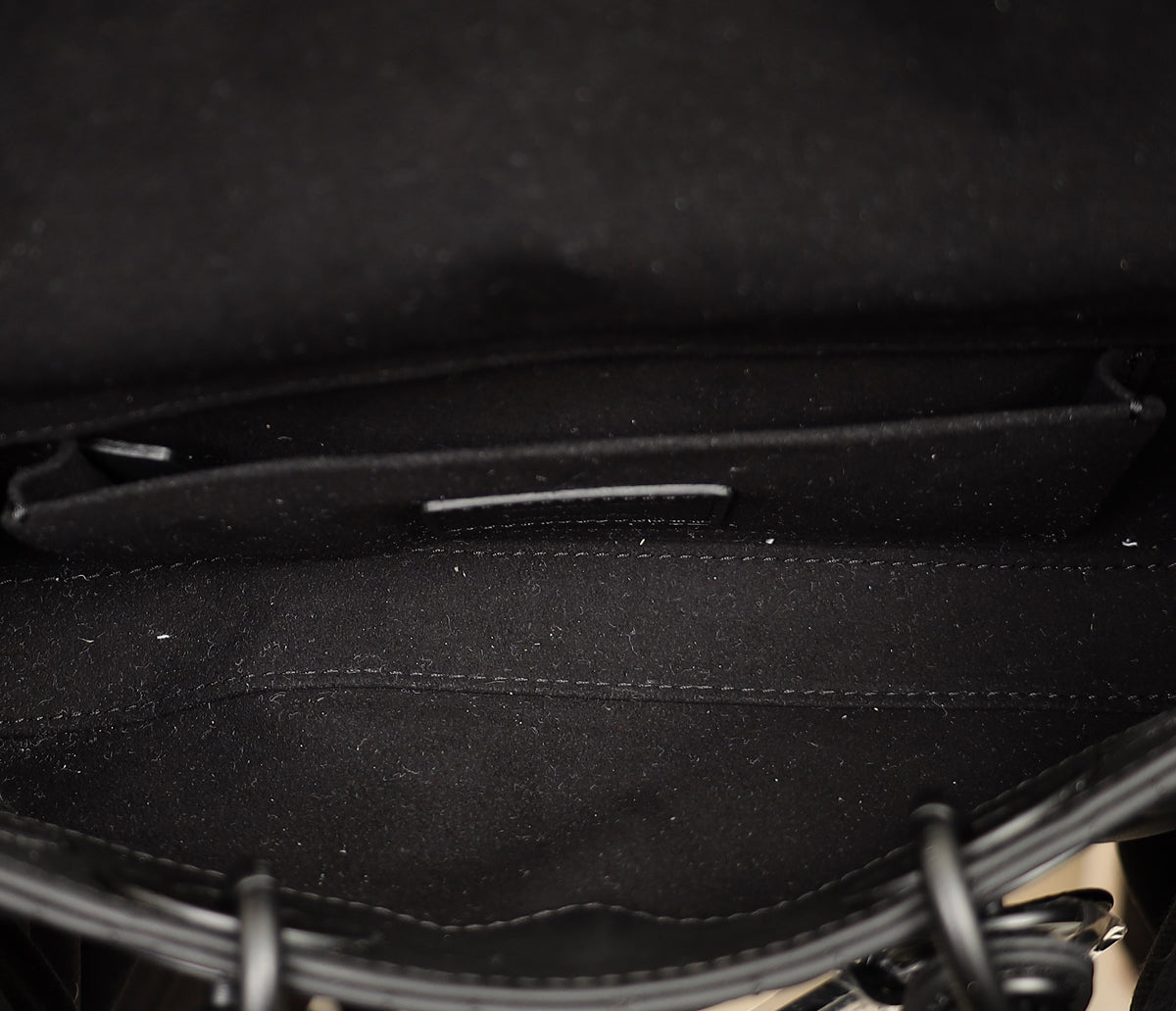 Christian Dior Black Ultramatte Cannage Lady D-Joy Small Bag