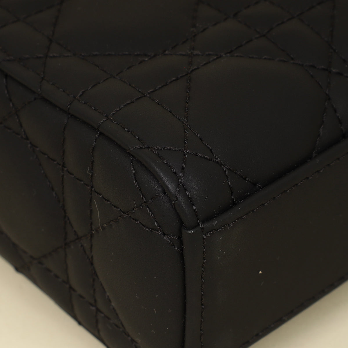 Christian Dior Black Ultramatte Cannage Lady D-Joy Small Bag