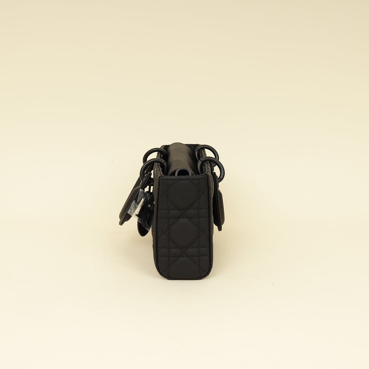 Christian Dior Black Ultramatte Cannage Lady D-Joy Small Bag