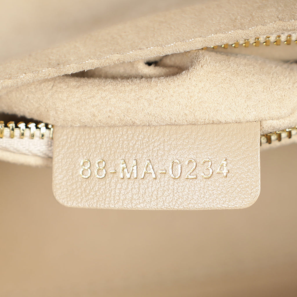 Christian Dior Beige Lady Dior Mini Chain Bag