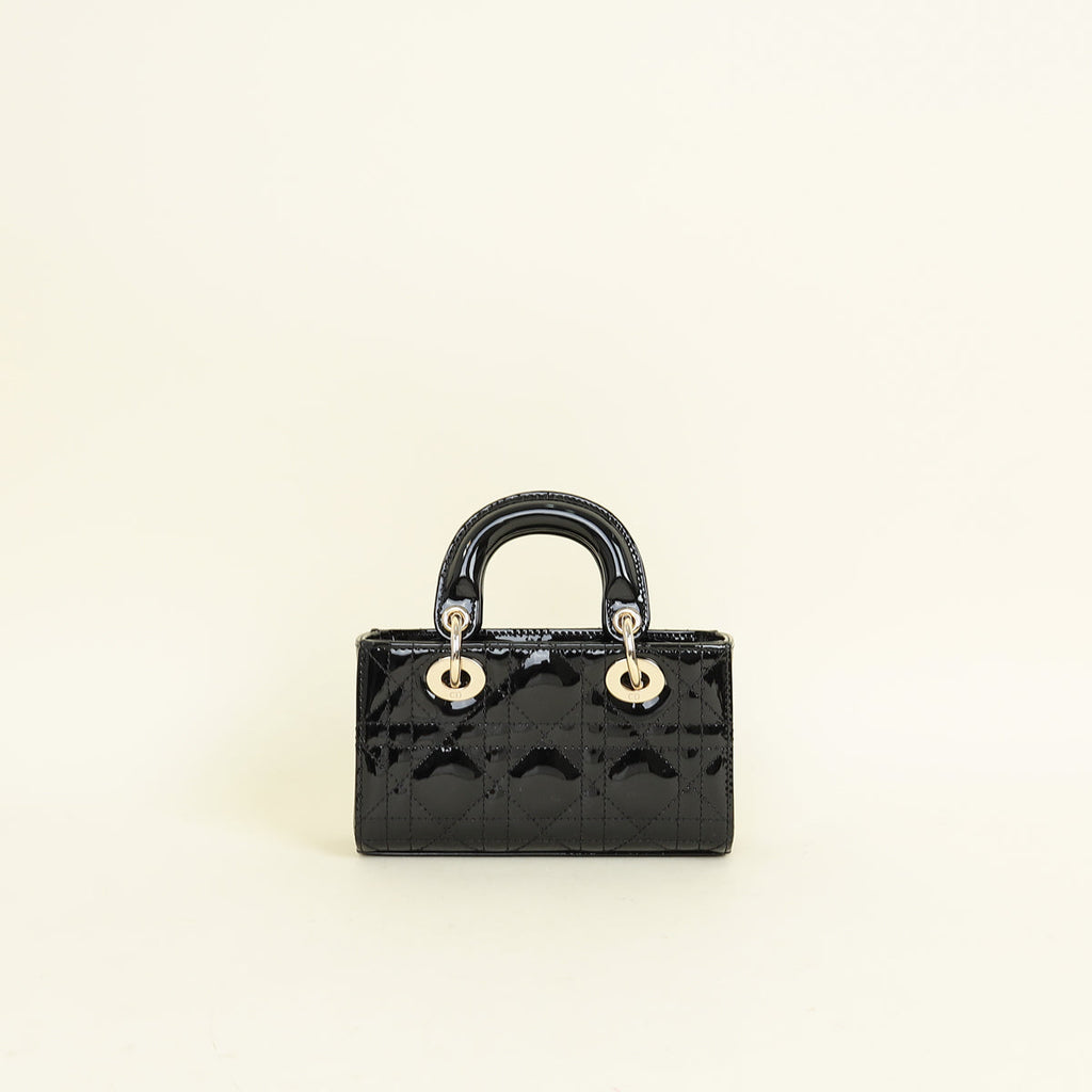 Christian Dior Black Micro Lady D-joy Bag
