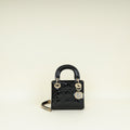 Christian Dior Black Lady Dior Mini Chain Bag