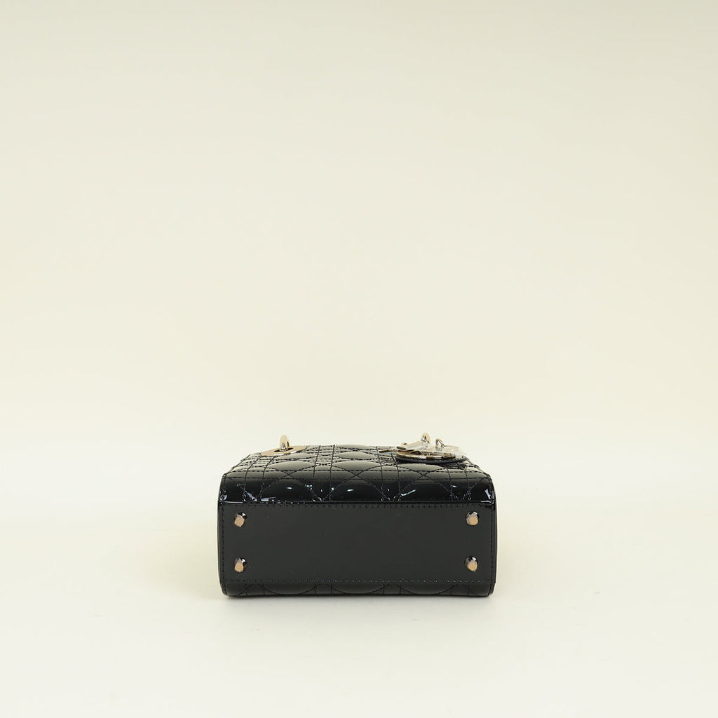 Christian Dior Black Lady Dior Mini Chain Bag