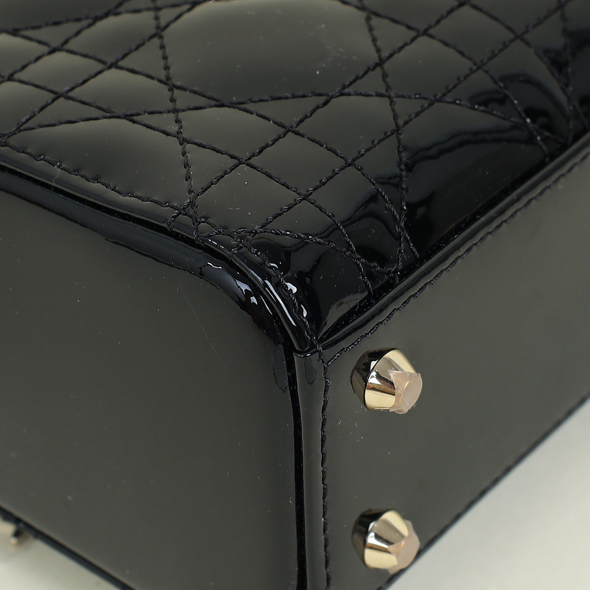 Christian Dior Black Lady Dior Mini Chain Bag