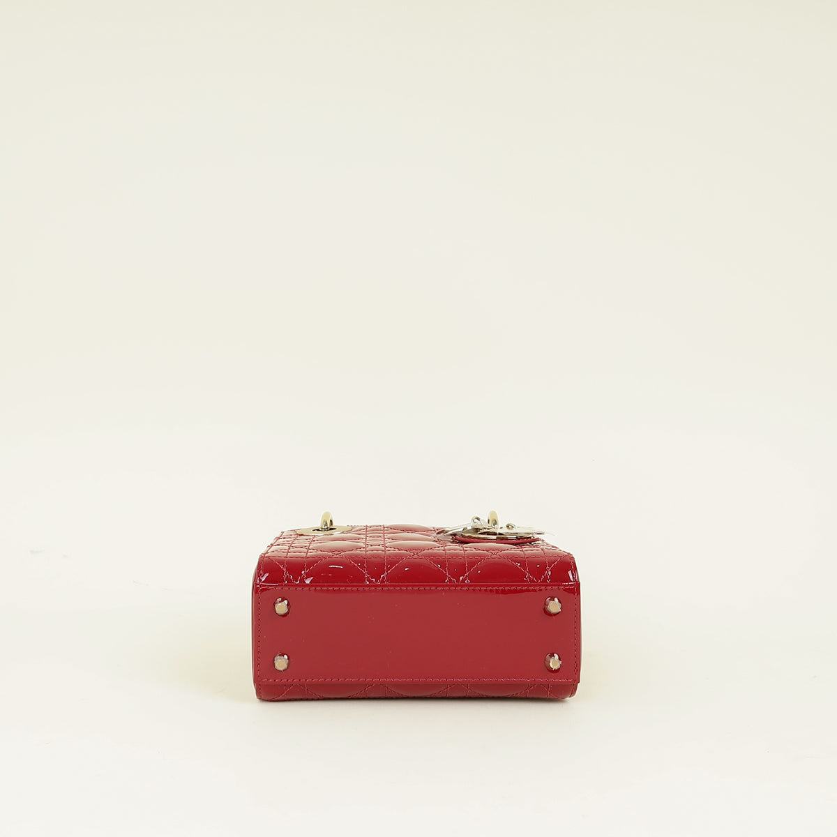 Christian Dior Red Lady Dior Mini Chain Bag