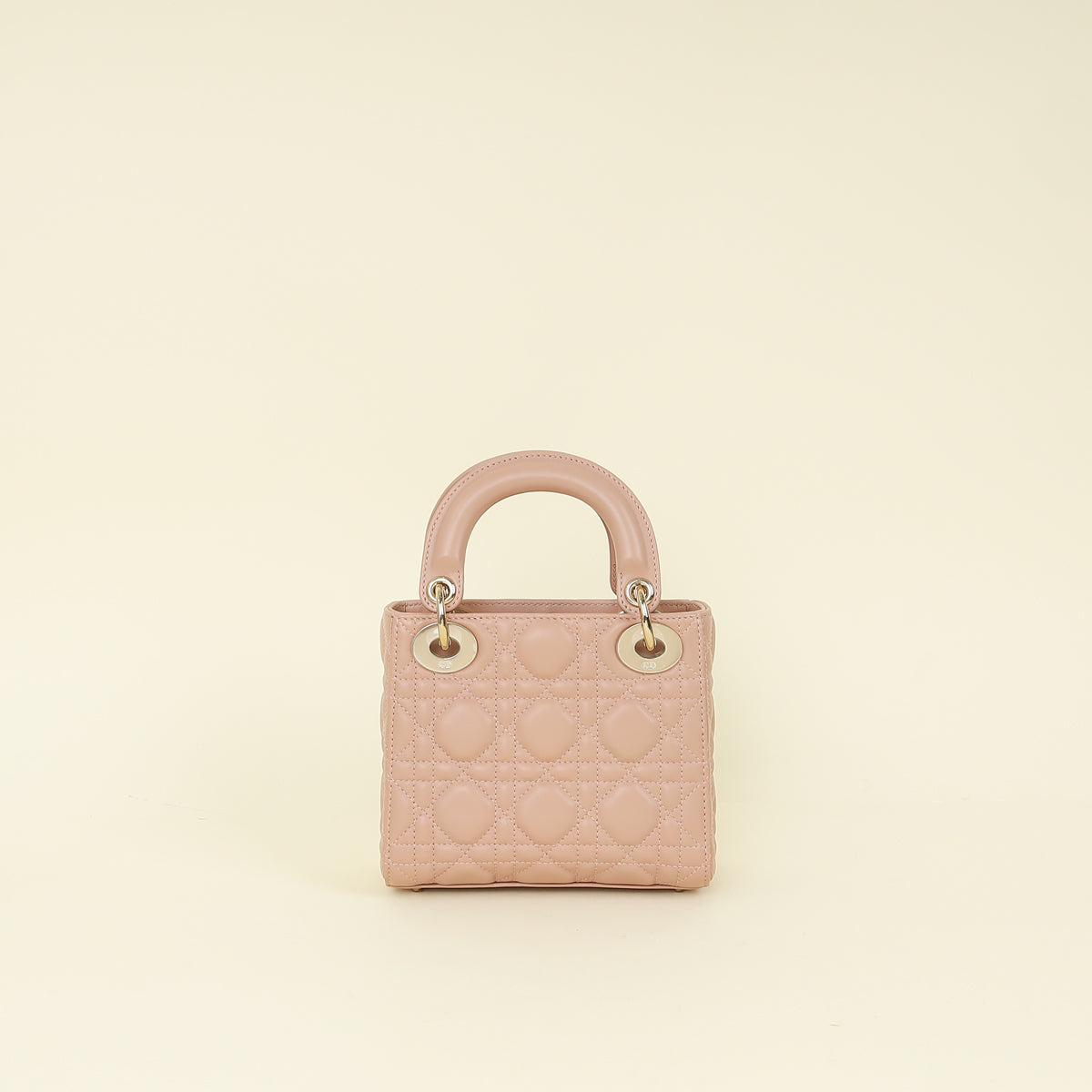 Christian Dior Pink Nude Lady Dior Mini Chain Bag