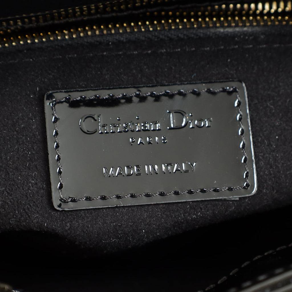 Christian Dior Black Lady Dior Mini Chain Bag