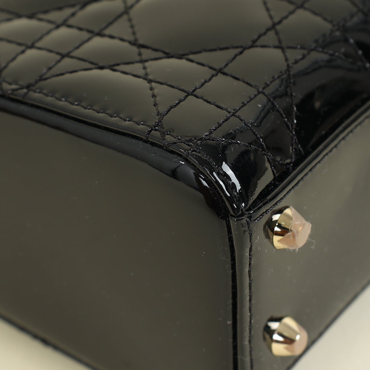 Christian Dior Black Lady Dior Mini Chain Bag
