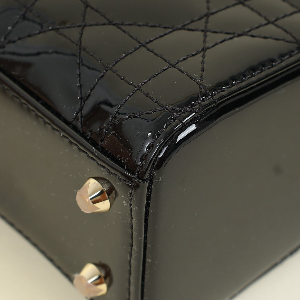 Christian Dior Black Lady Dior Mini Chain Bag