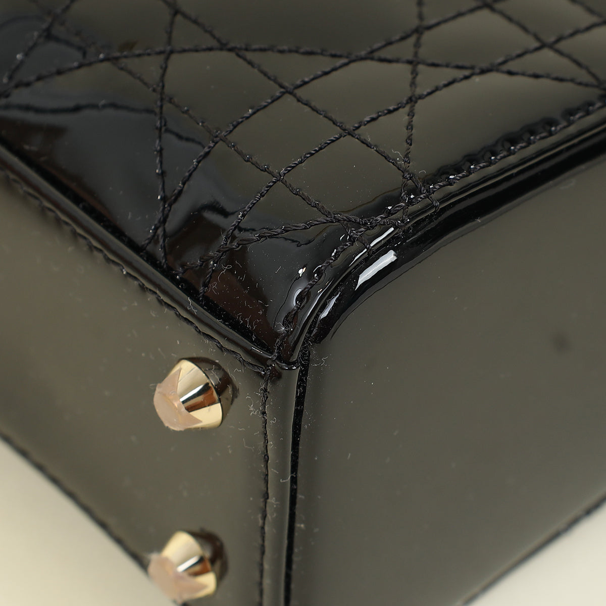 Christian Dior Black Lady Dior Mini Chain Bag