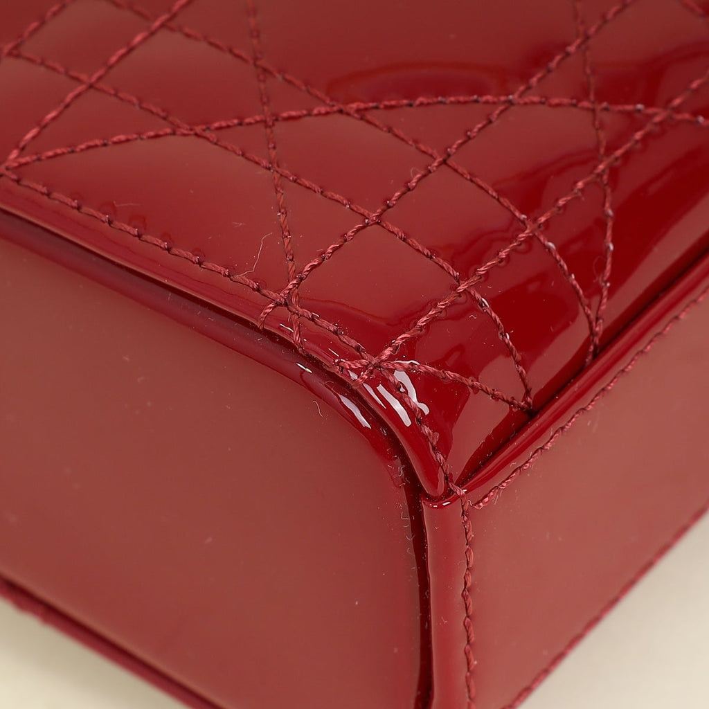 Christian Dior Red Cherry Lady D-Joy Micro Bag