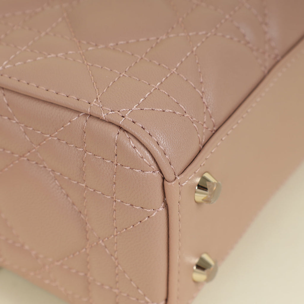 Christian Dior Blush Pink Lady Dior Mini Chain Bag