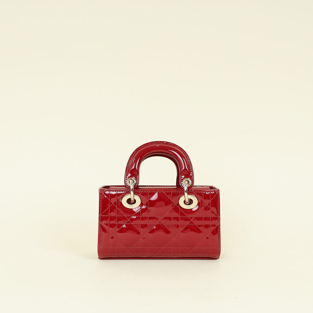 Christian Dior Red Cherry Lady D-Joy Micro Bag