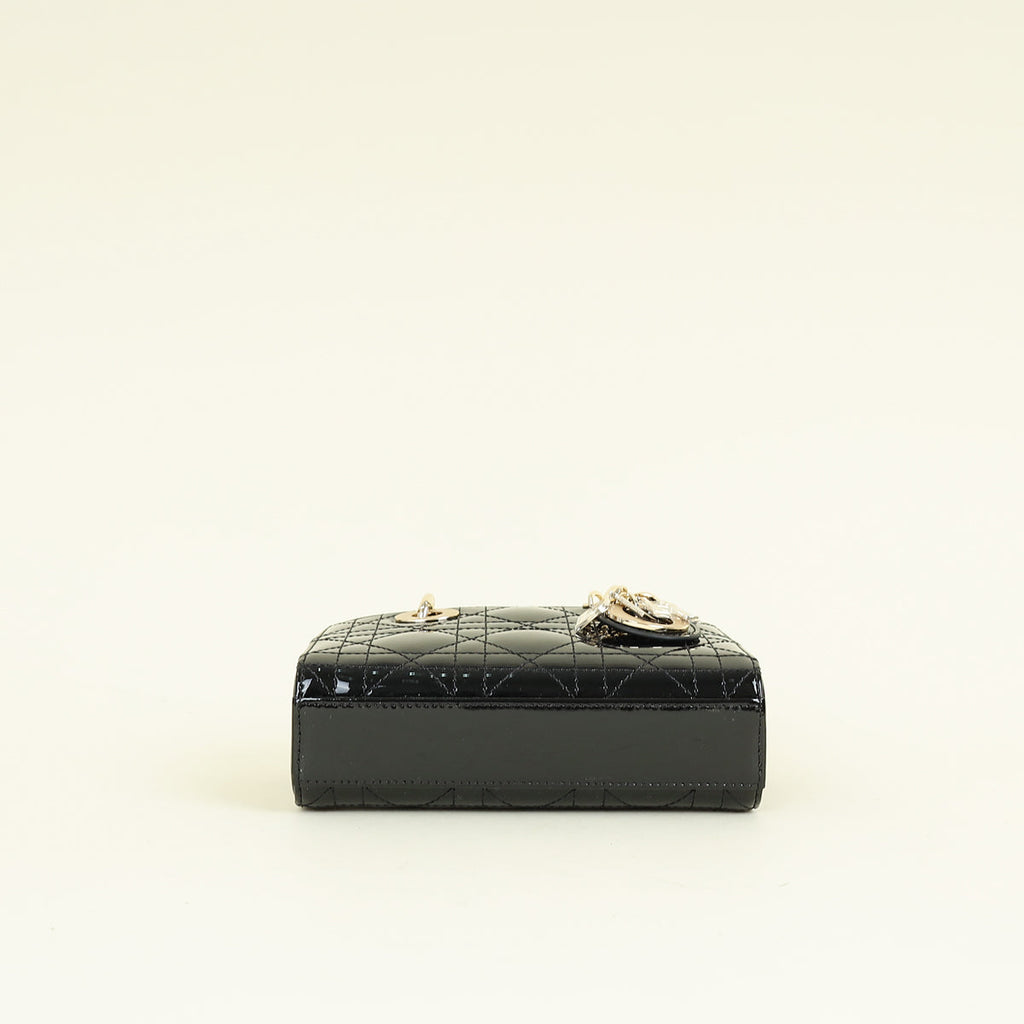 Christian Dior Black Lady D-Joy Micro Bag