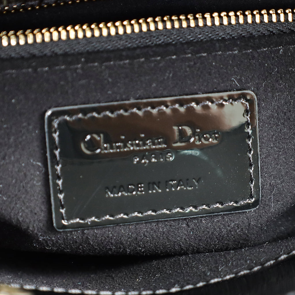 Christian Dior Black Lady Dior Mini Chain Bag