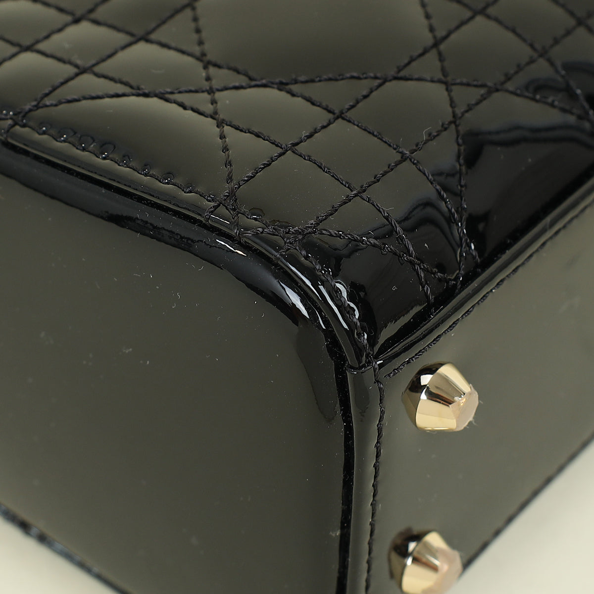 Christian Dior Black Lady Dior Mini Chain Bag