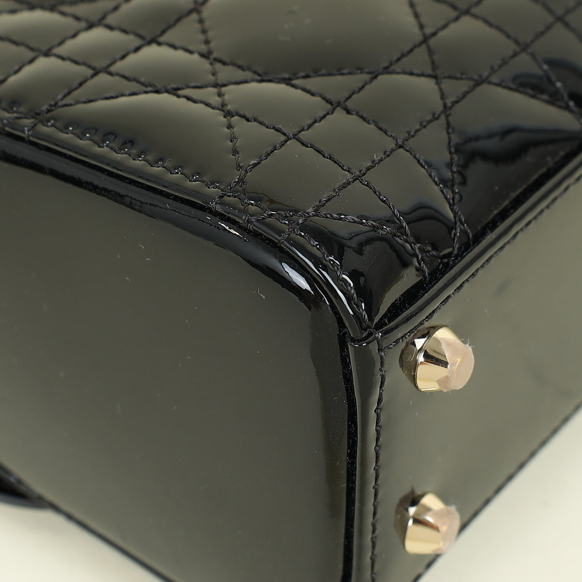 Christian Dior Black Lady Dior Mini Chain Bag
