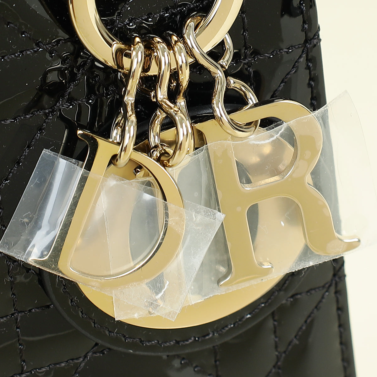 Christian Dior Black Lady Dior Mini Chain Bag