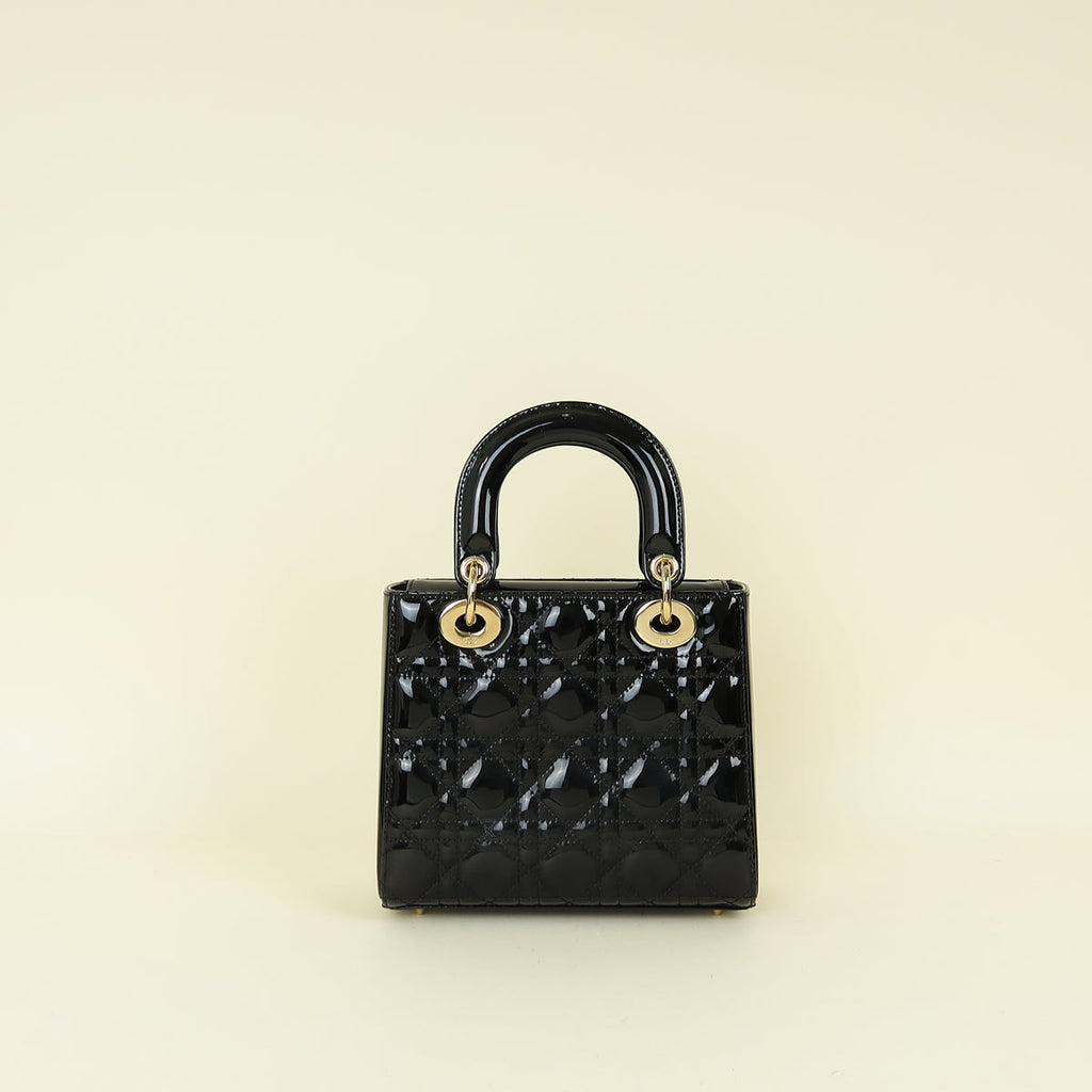 Christian Dior Black Lady Dior Small Bag