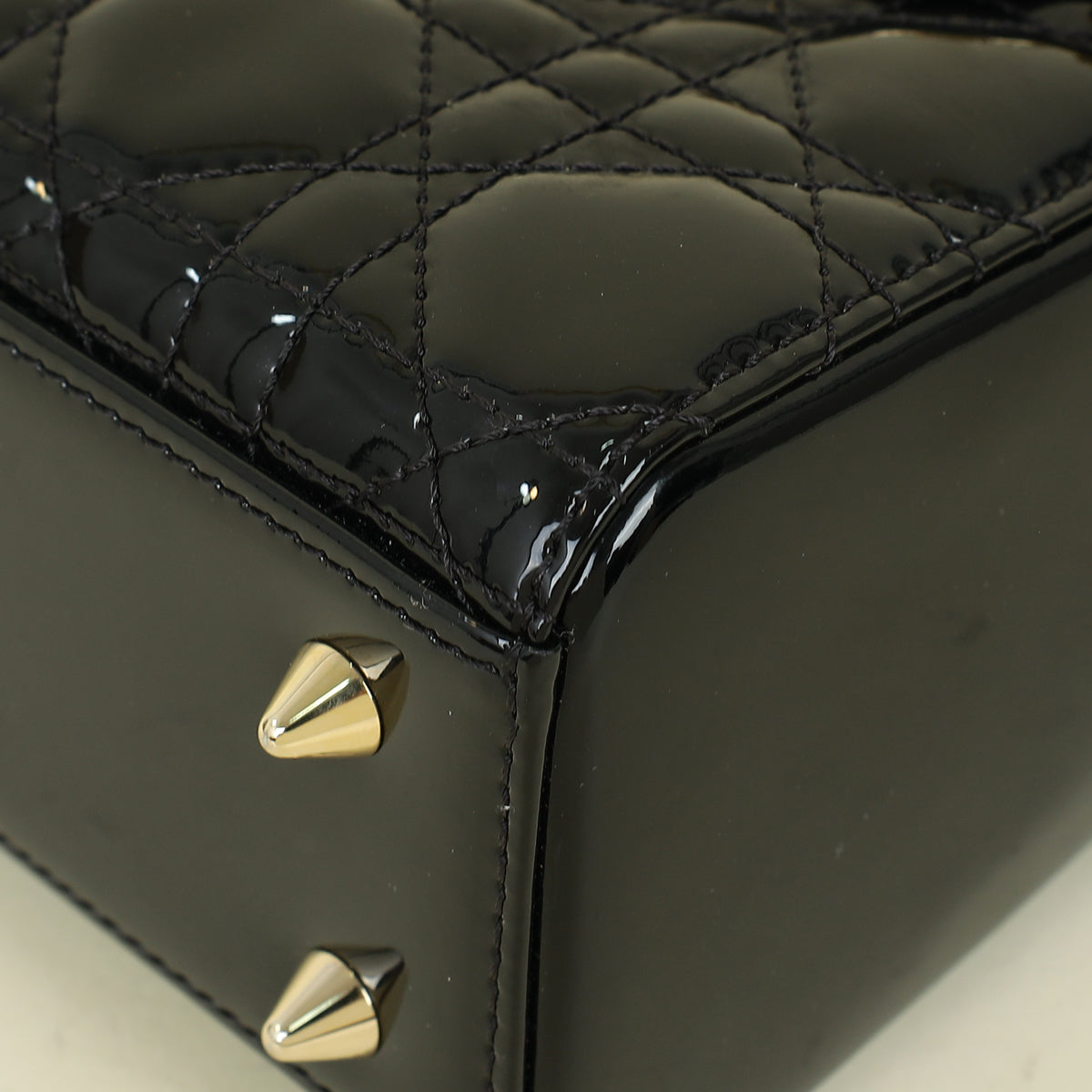 Christian Dior Black Lady Dior Small Bag
