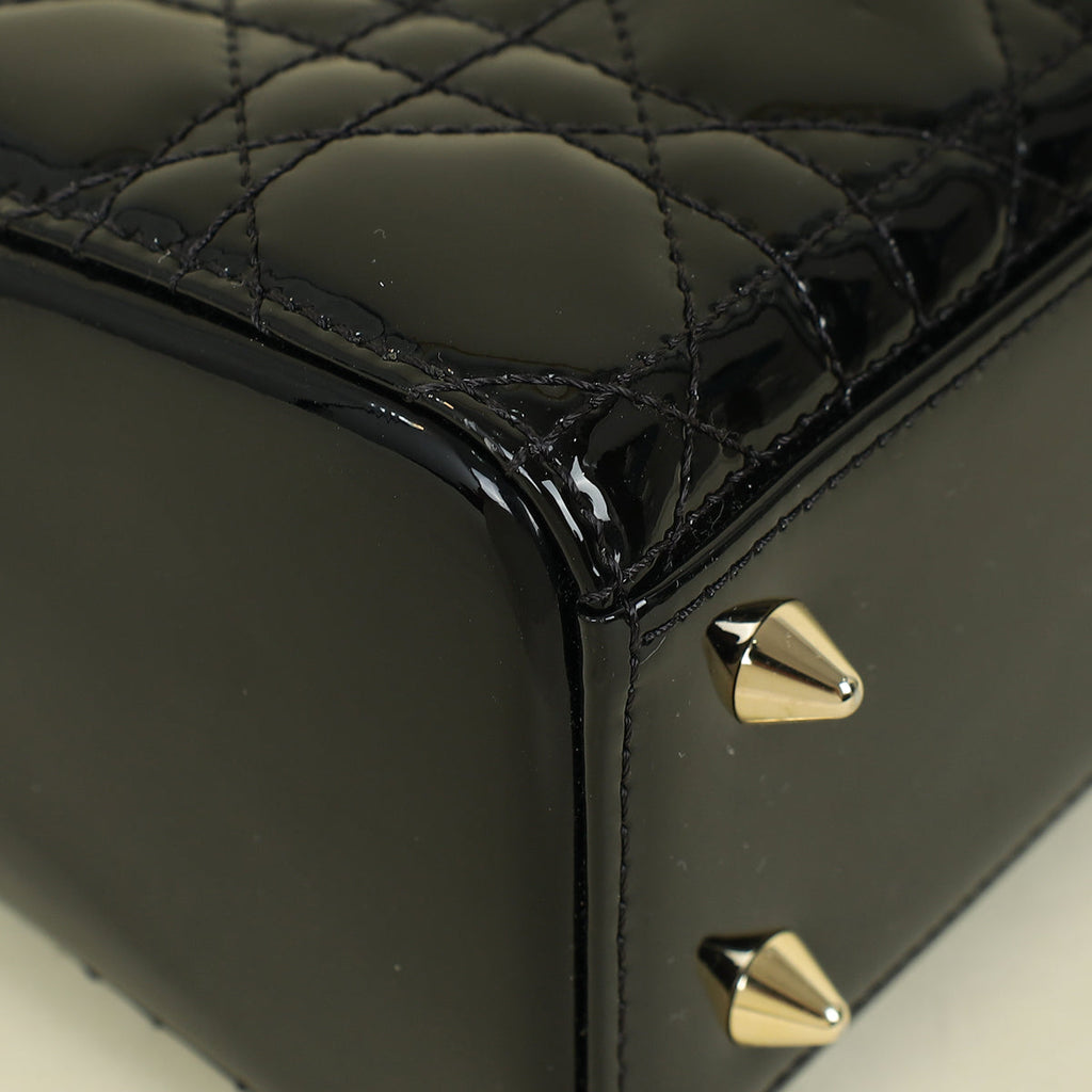 Christian Dior Black Lady Dior Small Bag