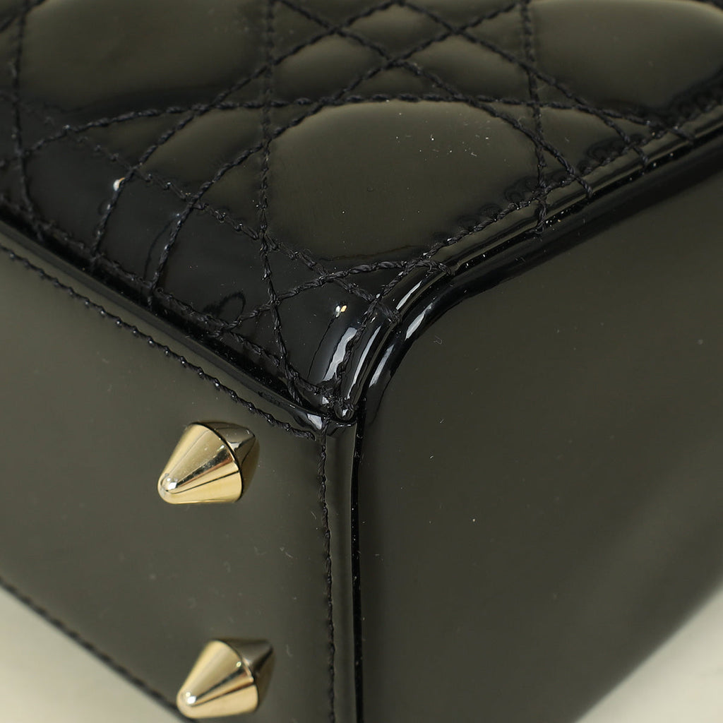 Christian Dior Black Lady Dior Small Bag