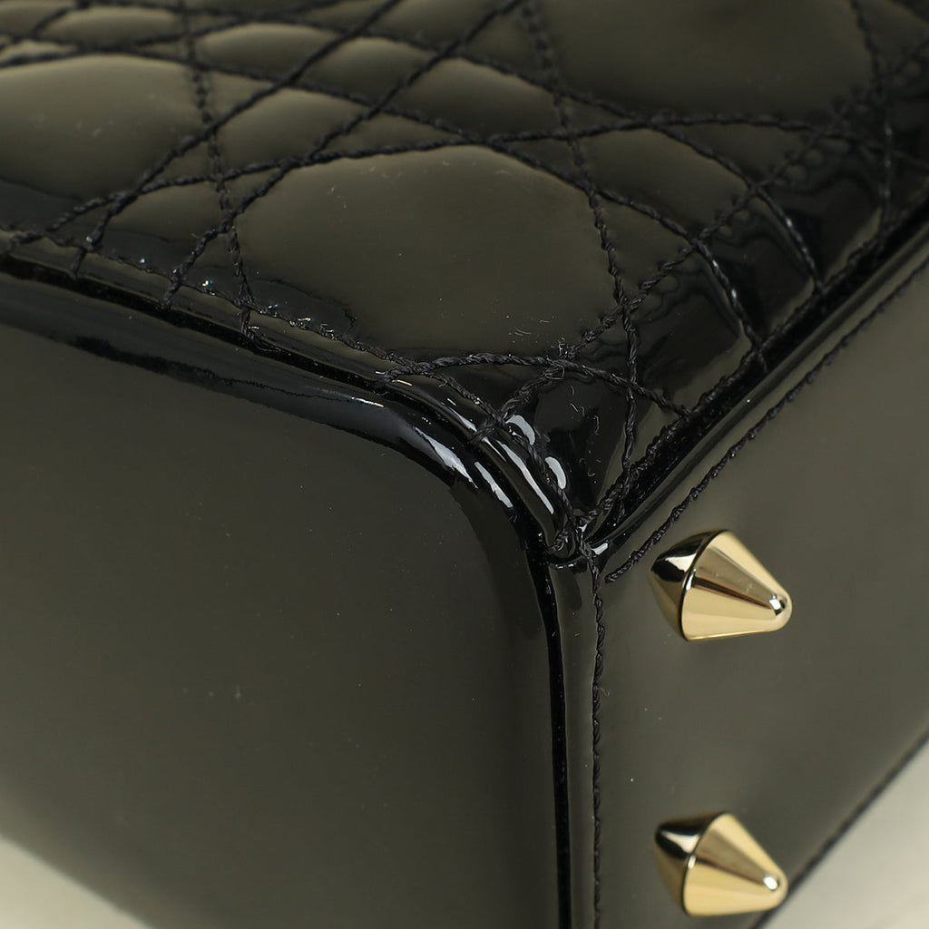 Christian Dior Black Lady Dior Small Bag