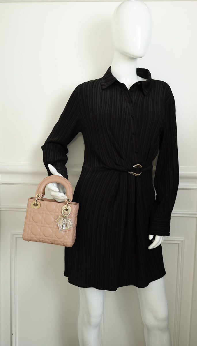 Christian Dior Blush Lady Dior Mini Chain Bag