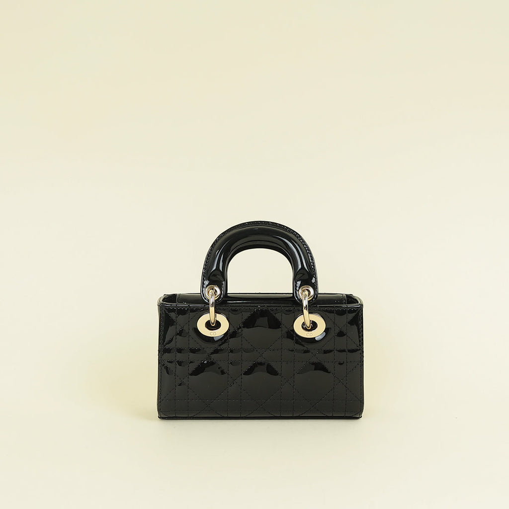 Christian Dior Black Lady D-joy Micro Bag
