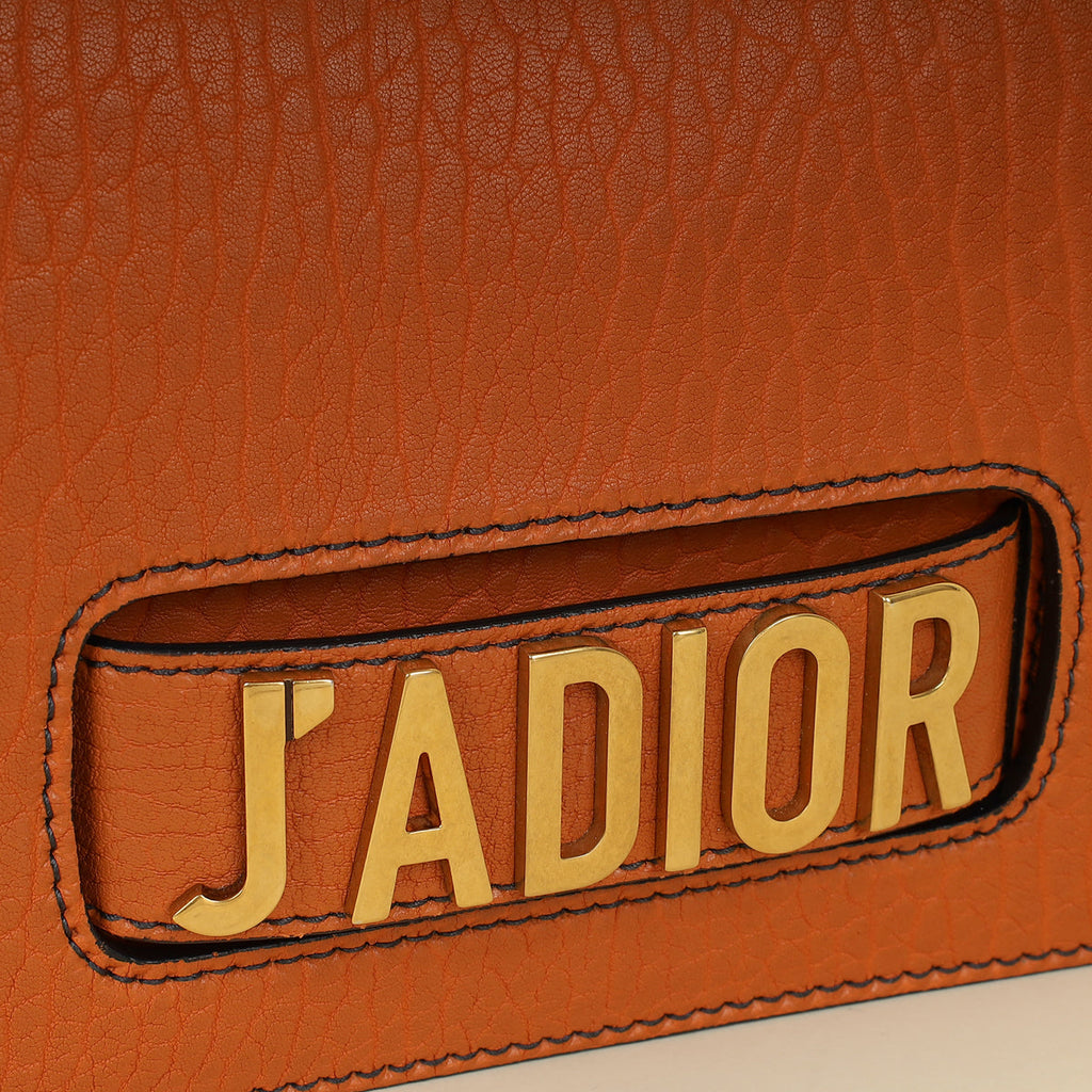 Christian Dior Orange J'adior Medium Flap Chain Bag