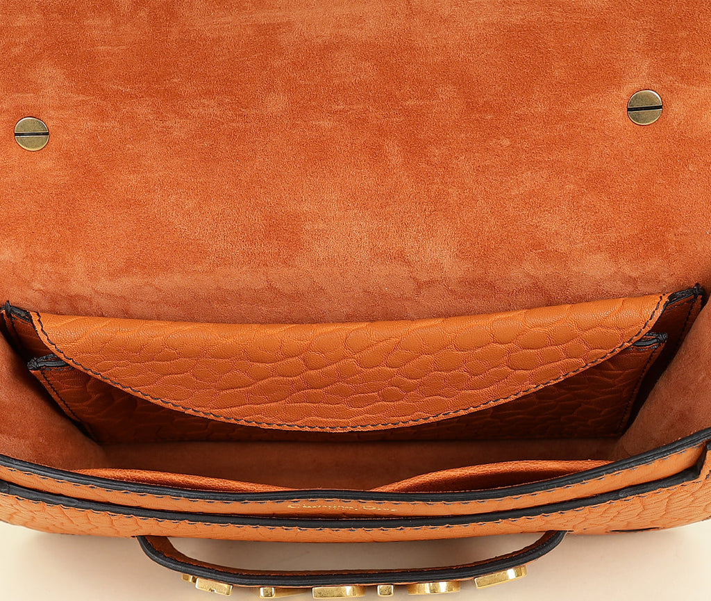 Christian Dior Orange J'adior Medium Flap Chain Bag