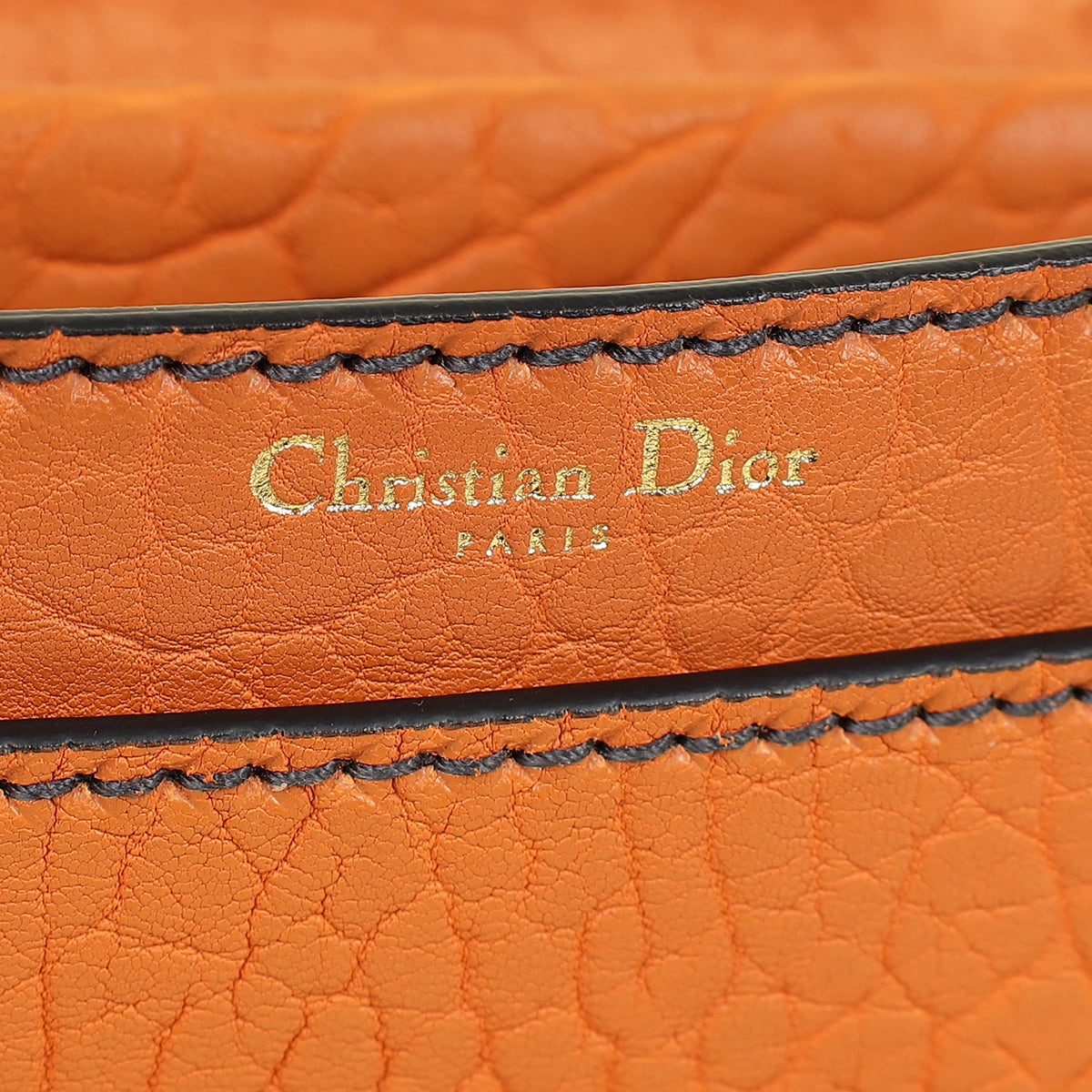 Christian Dior Orange J'adior Medium Flap Chain Bag
