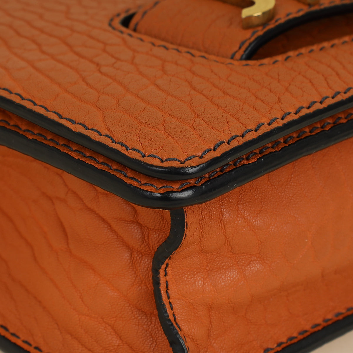 Christian Dior Orange J'adior Medium Flap Chain Bag