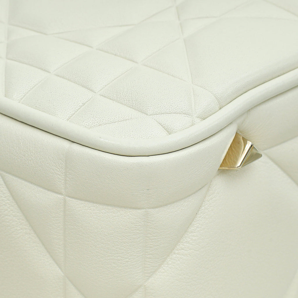 Christian Dior White The Lady 95.22 Bag