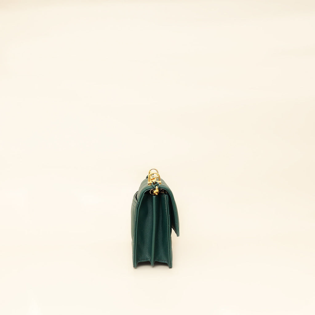 Christian Dior Dark Green Miss Caro Mini Bag