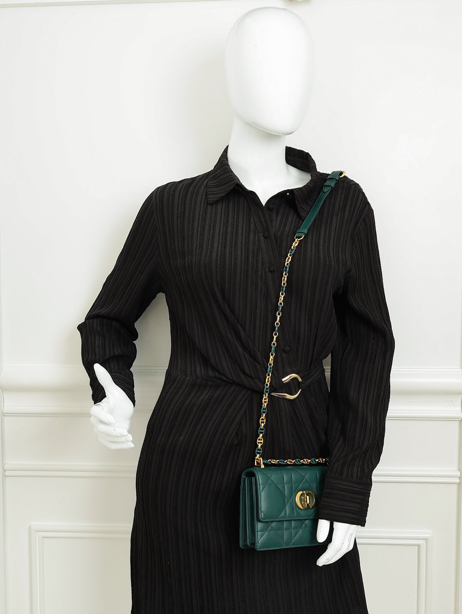 Christian Dior Dark Green Miss Caro Mini Bag