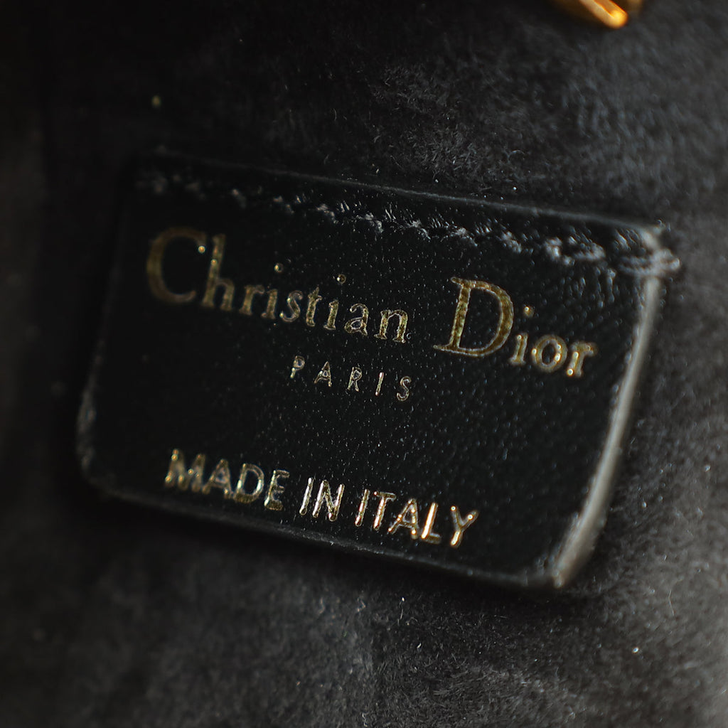 Christian Dior Black Top Handle Clutch