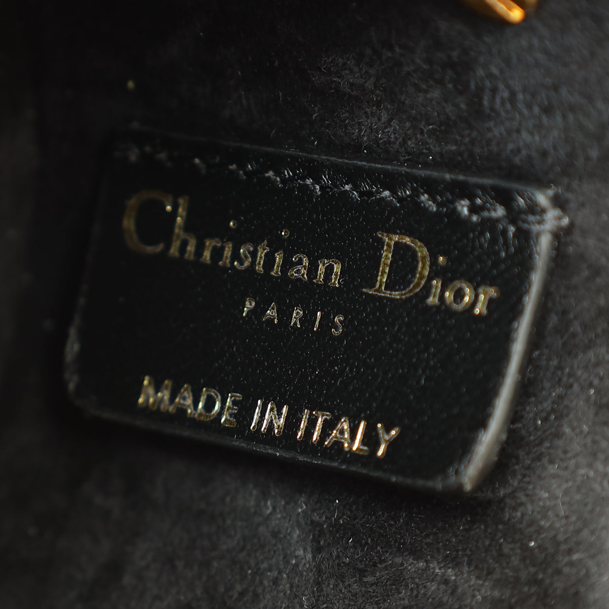 Christian Dior Black Top Handle Clutch