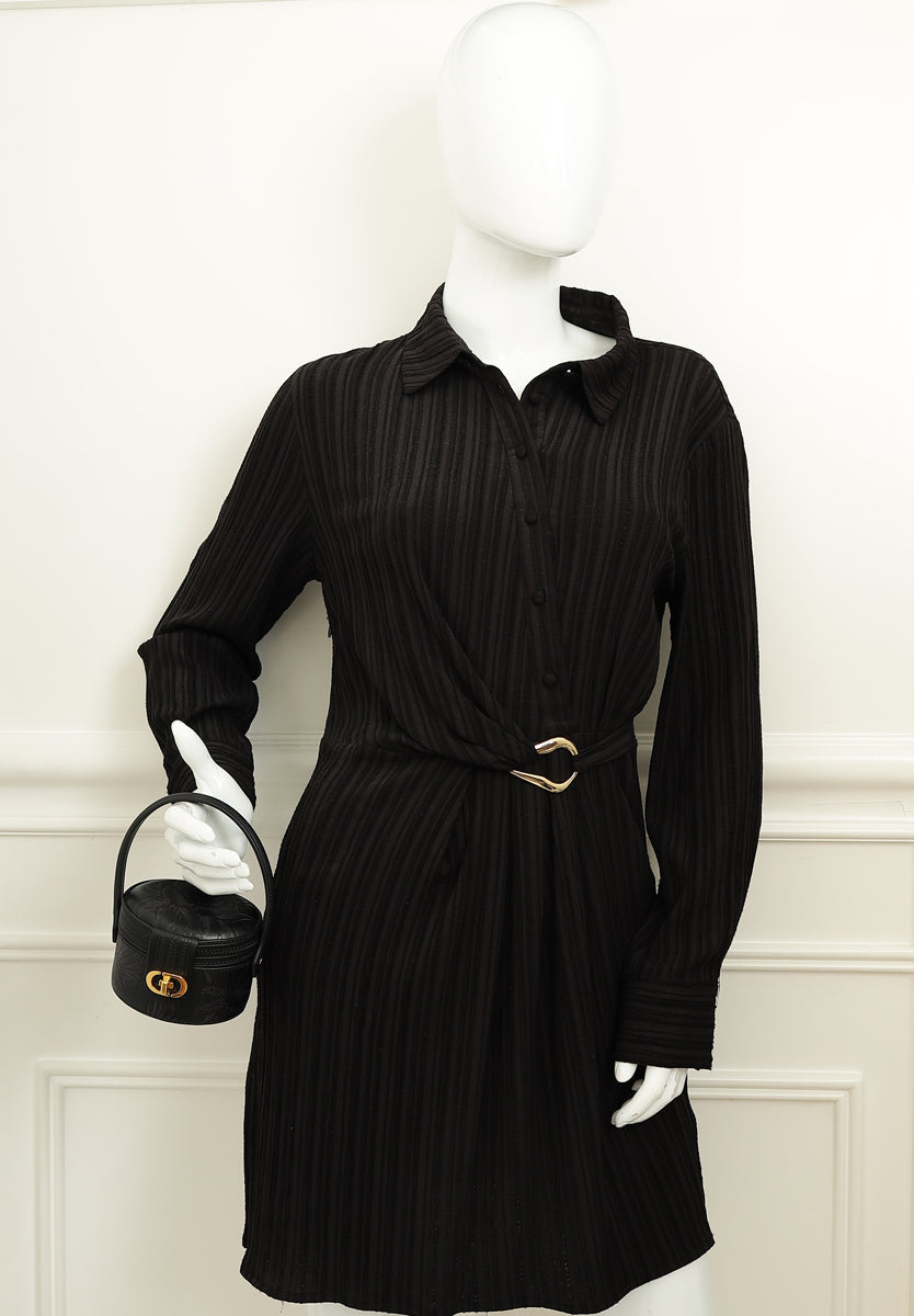 Christian Dior Black Top Handle Clutch